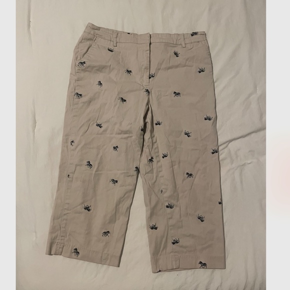 Zebra Animal Capri Crop Cropped Hipster Hippie Artsy Classy Boho Bohemian Pants - Picture 5 of 5